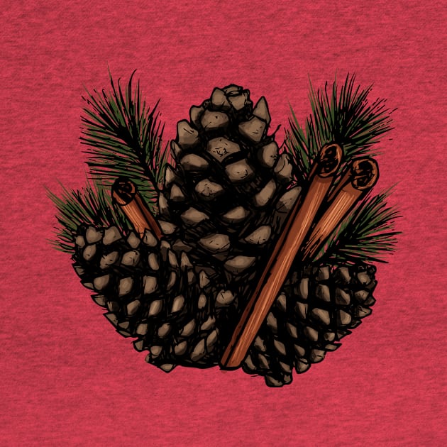 Pinecones and Cinnamon Sticks by Brieana